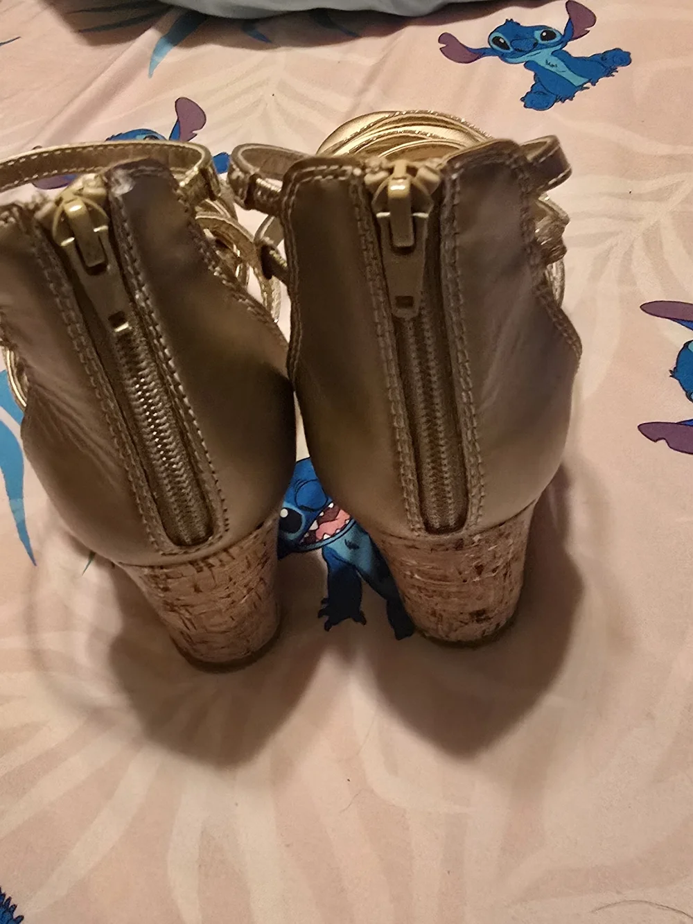 Kohl's Gold Glitter Girls' Strappy Sandals Girls Size 5